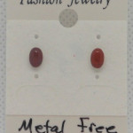 Dainty Red Jasper Post Earrings