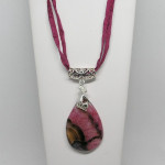 Dyed Pink Agate Pendant