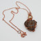 Coprolite with Jasper Wire Wrapped Necklace